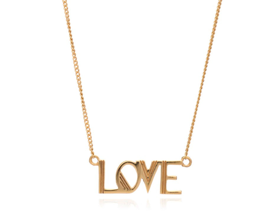 Love Deco Necklace Gold
