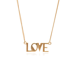 Love Deco Necklace Gold