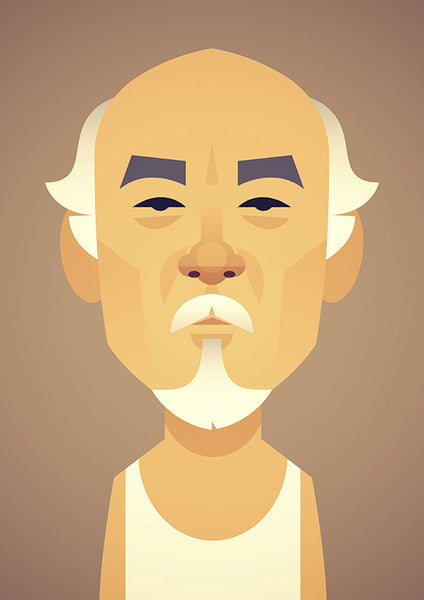 Mr Miyagi A4 Print