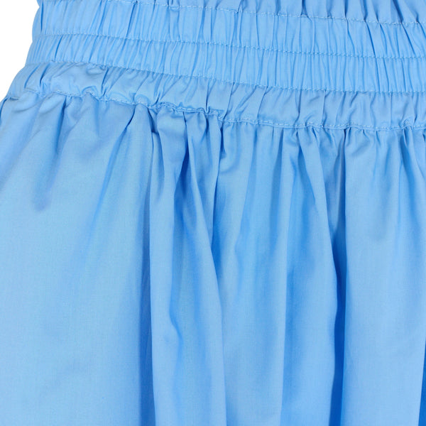 Blue Pleated Summer Skirt