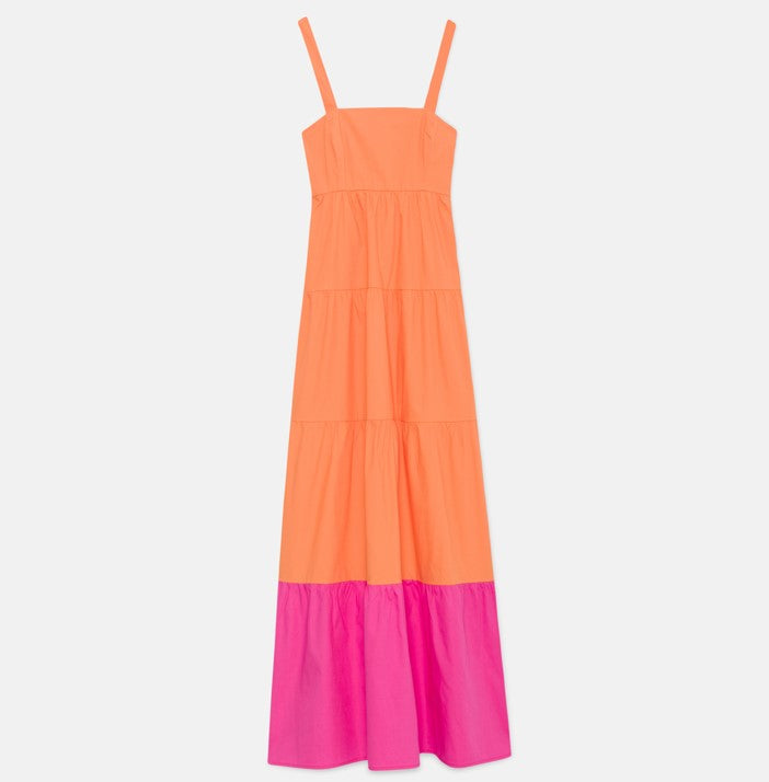 Orange & Pink Strap Dress