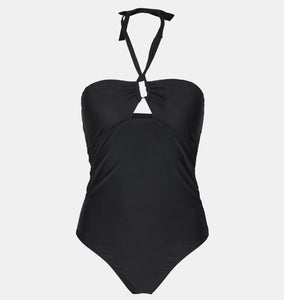 Black Halter-Neck Swimsuit