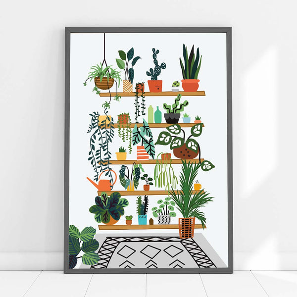 Shelfie Plants A3 Print