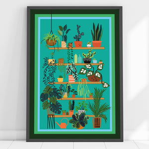 Shelfie Plants A3 Print