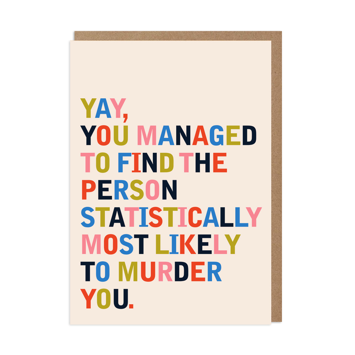 Statistics Wedding Card