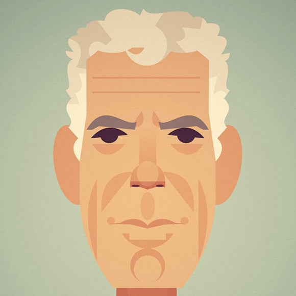 Anthony Bourdain print by Stanley Chow