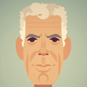 Anthony Bourdain print by Stanley Chow