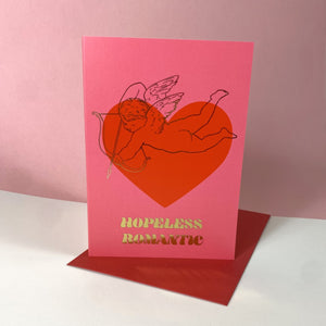 Hopeless Romantic Gold Foil Card